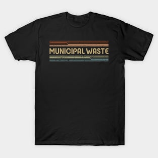 Municipal Waste Retro Lines T-Shirt